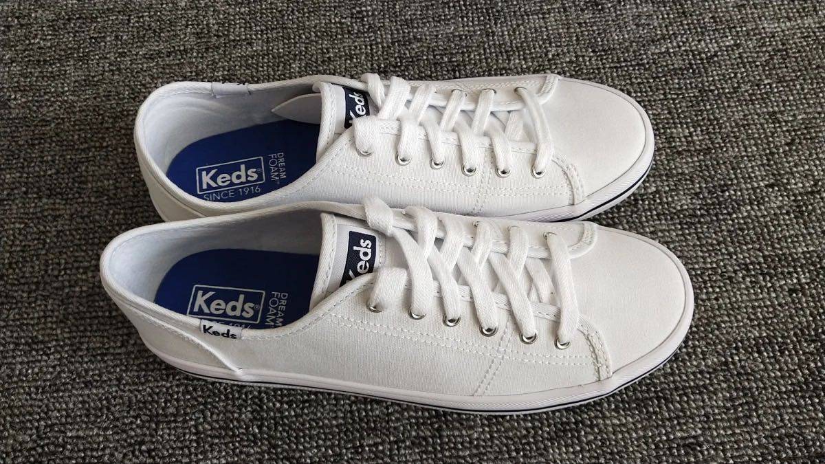 keds小白鞋wf54682残次鞋带鞋垫后配正品女大码泰勒郑秀晶同款