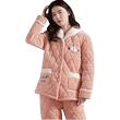 Pajamas Women's Winter Three-layer Thickened Cashmere Clip Cotton Coral Cashmere Can Wear Warm Autumn And Winter Home Suit Pajamas Women's Winter Three-layer Thickened Cashmere Clip Cotton Coral Cashmere Can Wear Warm Autumn And Winter Home Suit