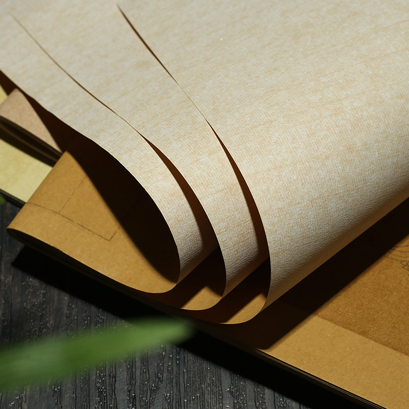 宣纸心经蜡染佛经专用书法毛笔初学者半生半熟复古宣纸