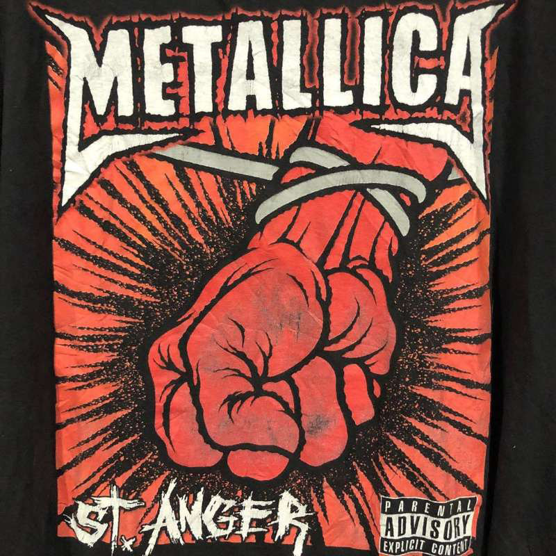 metallica重金属摇滚朋克风乐乐队高街fog短袖hiphopt恤