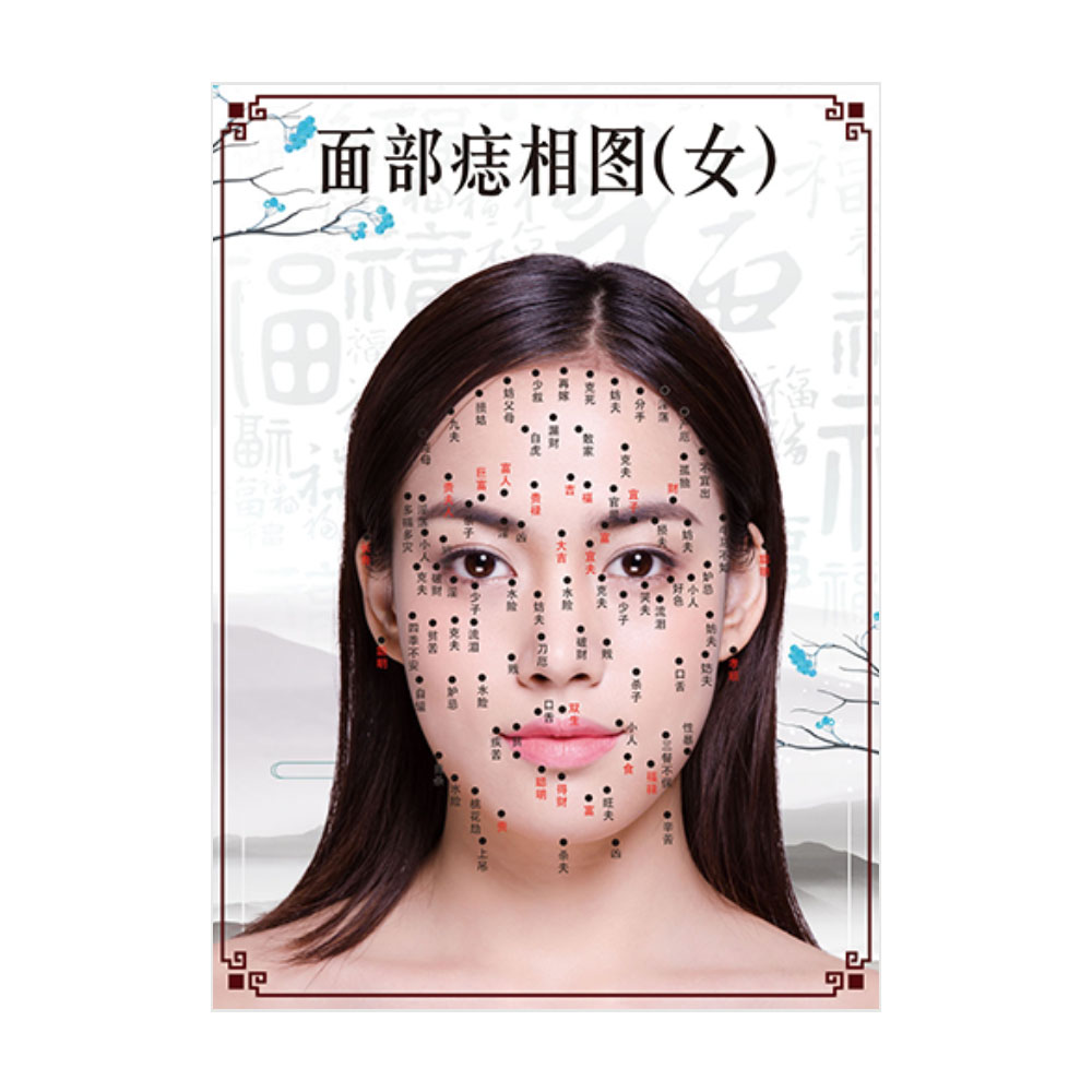 男女面痣面相相图点痣运气美容院祛斑祛痣写真写真