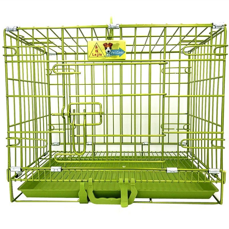乐佳狗笼加粗防锈铁丝丝带天窗泰迪狗笼子宠物狗笼子