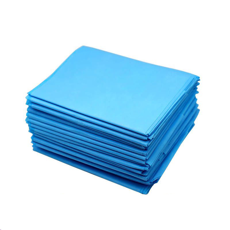 医用一次性床单蓝色防水美容院按摩床垫单加厚无纺布中单120*200