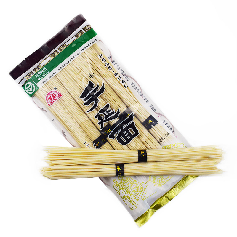 河套手延400g内蒙古特产巴盟面粉挂面拉面待煮面条
