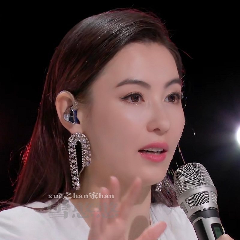 张柏芝同款耳环个性夸张流苏满钻耳饰耳钉耳坠耳钉