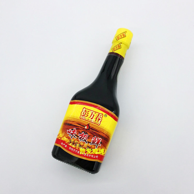 酱油彭万春3瓶酿造黄豆传统龙尾揭阳380ml味极酱油
