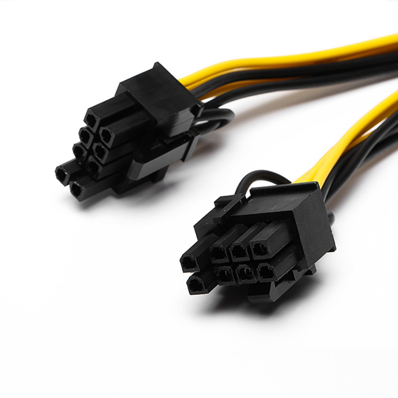 显卡8pin转双电脑电源线8pin62pin8p一分连接线