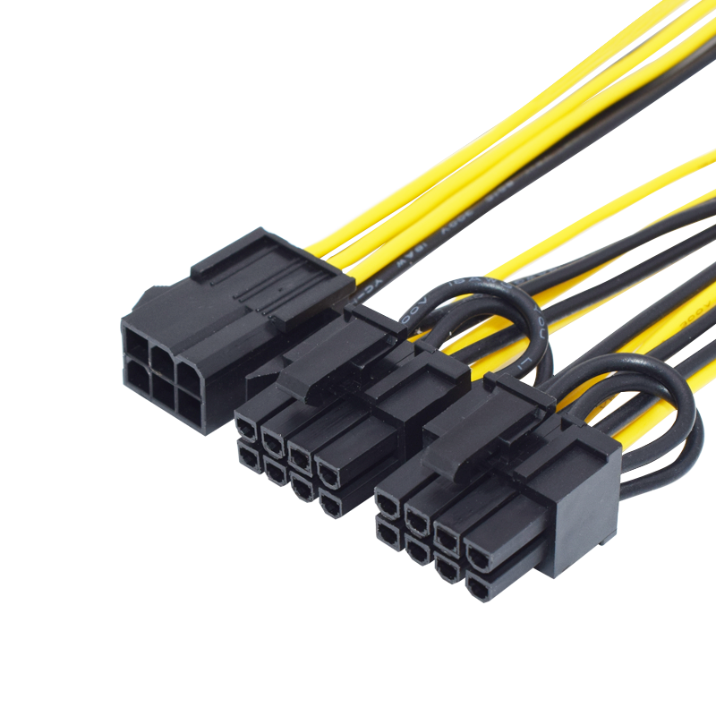 显卡6p转双供电电线8p6pin8pin电源延长线连接线