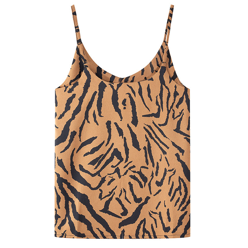 2021新款夏季豹纹印花美背背心网红爆款内搭背心吊带