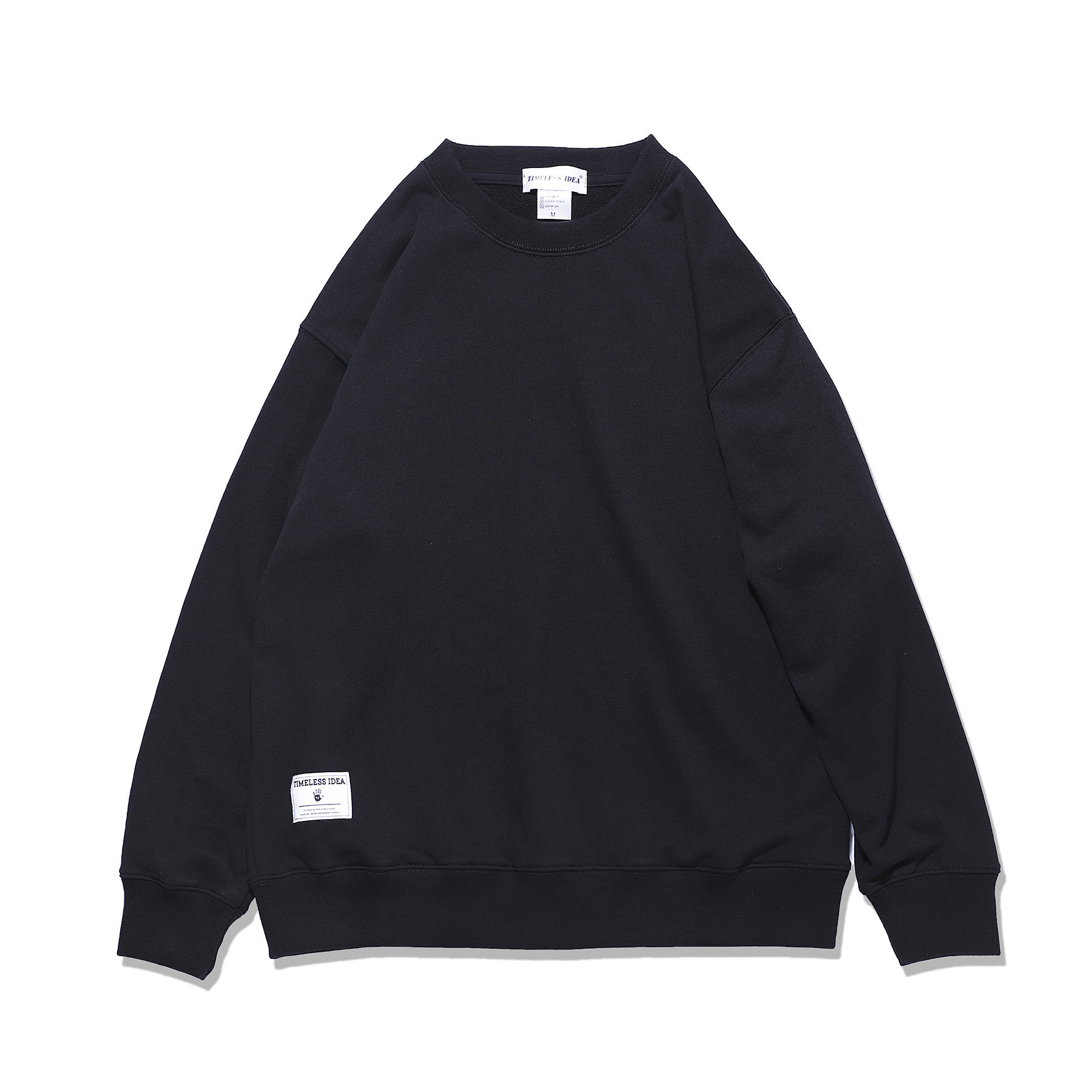 timeless国潮2020秋季新款纯棉卫衣宽松线圈落肩卫衣