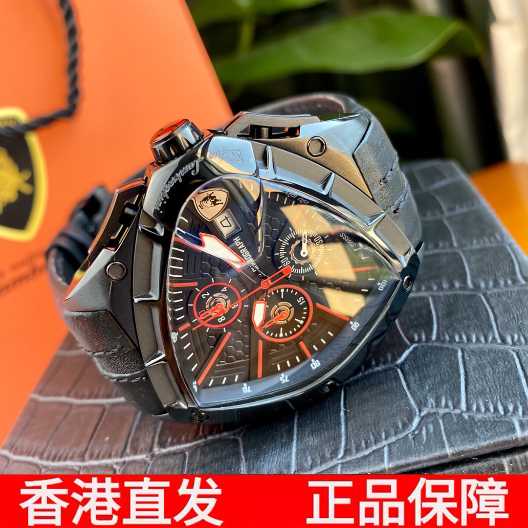 【香港发货】正品代购兰博基尼腕表运动男士手表三角盾牌十大品牌