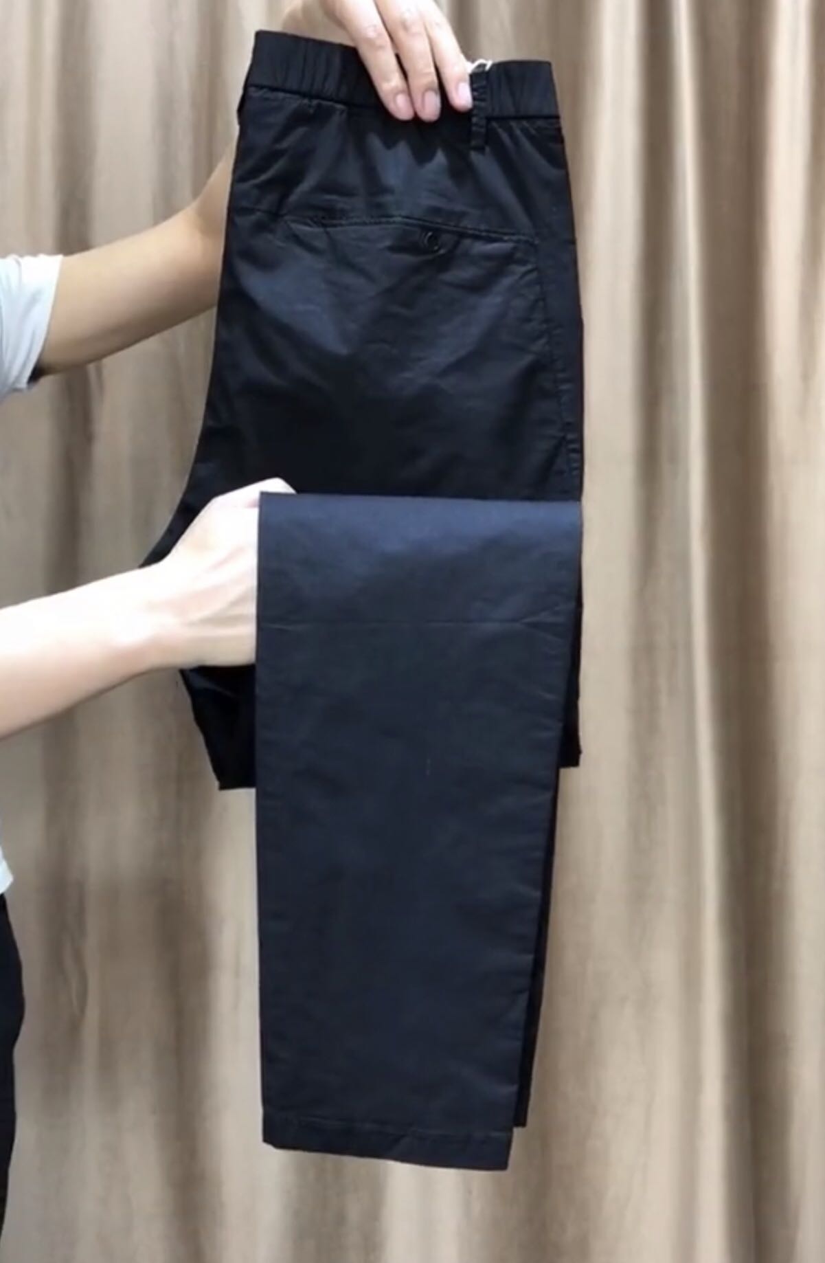 22夏季男士商务休闲裤百搭时尚修身气质小脚长裤韩版舒适个性男裤