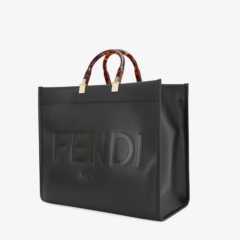 fendi芬迪2022新品女士经典roma大号logo手提包通用款女包