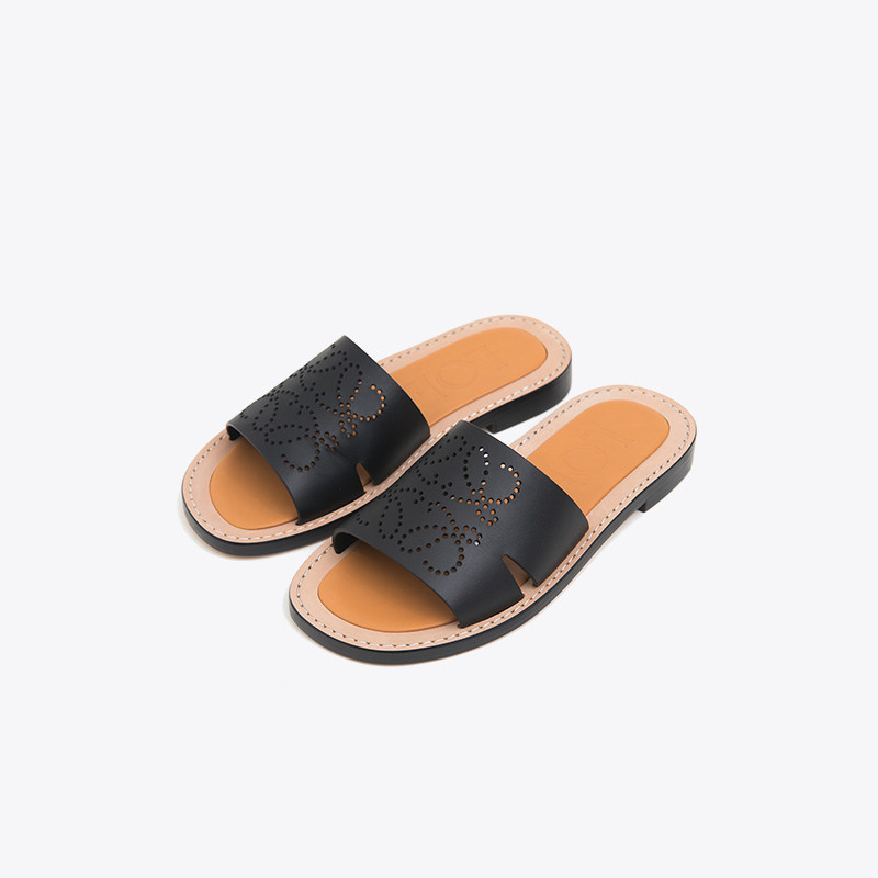 拖鞋loewe罗意威女士牛皮露趾凉拖45310860其他拖鞋