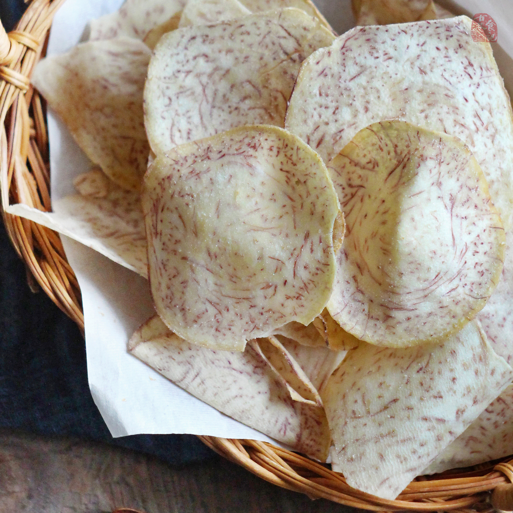 芋头古港食记椒盐香芋片脆片蟹黄蛋黄芋头条