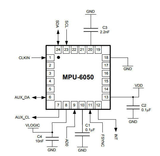 云辉mpu-6050 mpu6050 3轴陀螺仪 三轴加速器 传感器