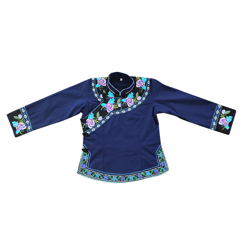 布衣服装民国国风女装上衣唐装贵州少数民族苗族民族服装