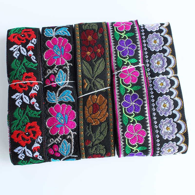 苗绣少数民族花边布料服装辅料配件装饰装饰布布依苗族花边