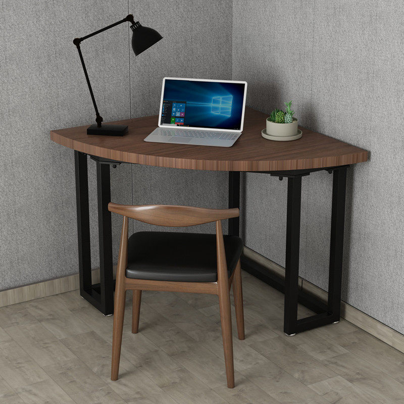 实木三角电脑桌家用小户户型转角学习简约卧室电脑桌