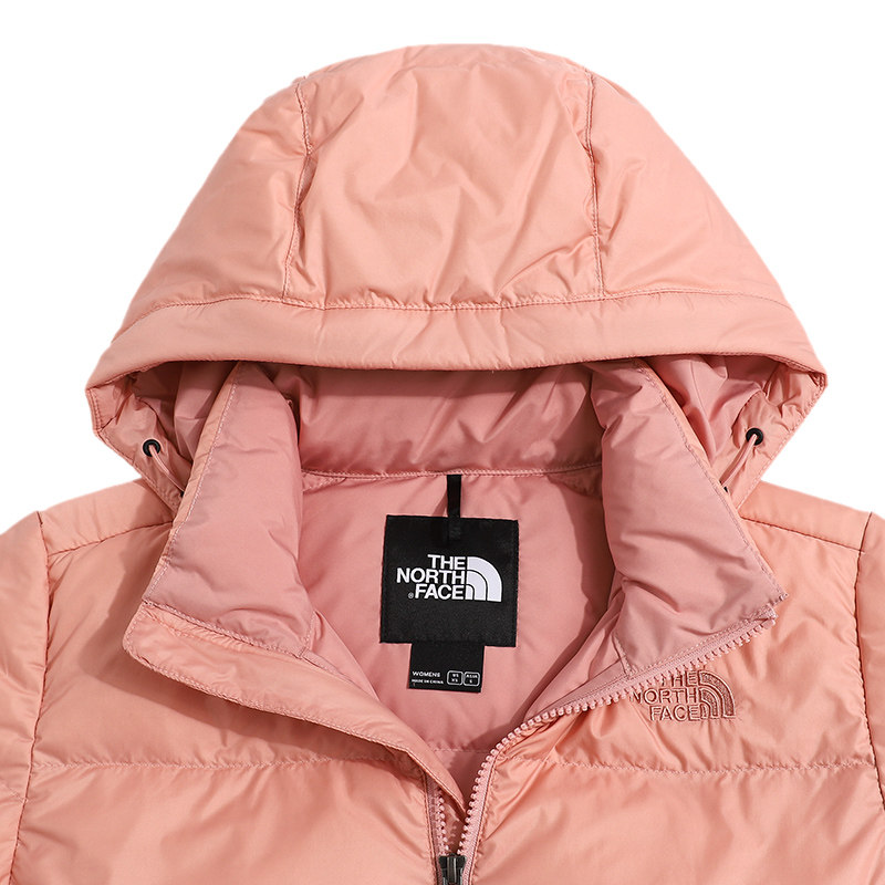 北面官网羽绒服女装2021秋冬新款运动服粉色休闲保暖外套5ayk0la