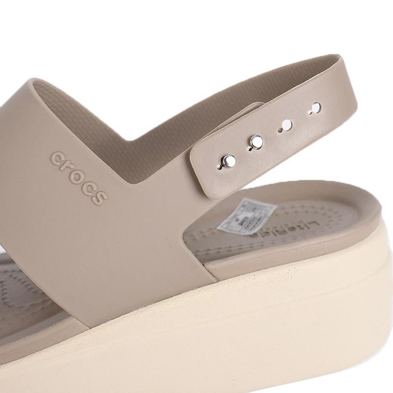 crocs卡骆驰女鞋2021夏季新款布鲁克林厚底高跟鞋时尚运动沙滩鞋