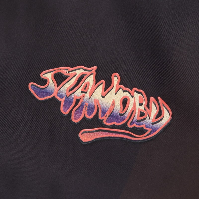 inxxstandby潮牌冬季新款情侣宽松渐变中长棉衣