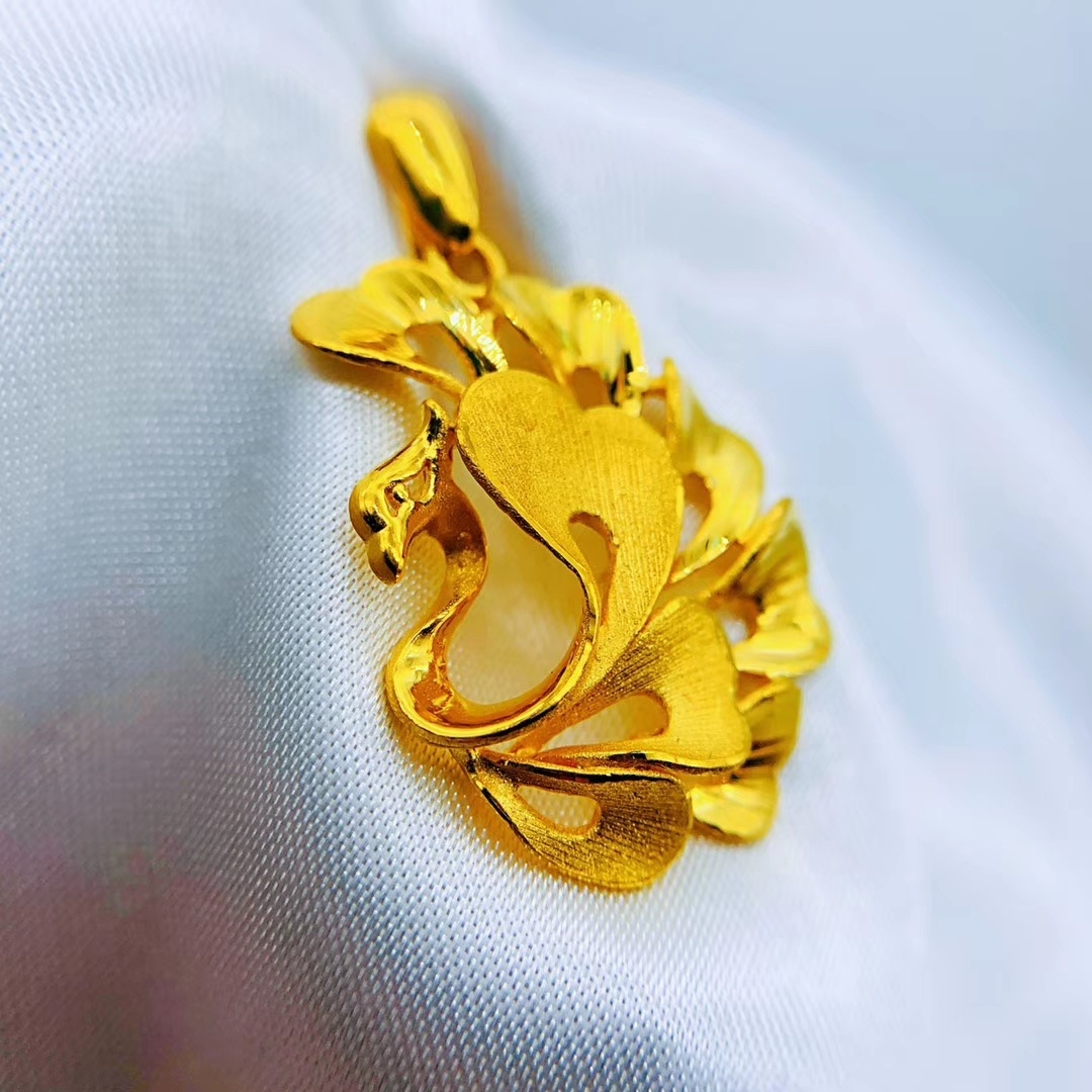 吊坠梦金园凤凰项链万纯系列黄金足金9999颈饰