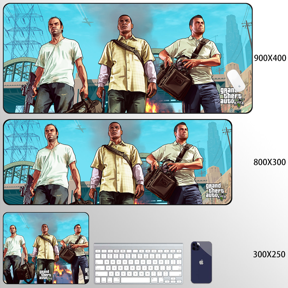 gta5侠盗车手鼠标垫定制周边超大桌垫精品锁边游戏