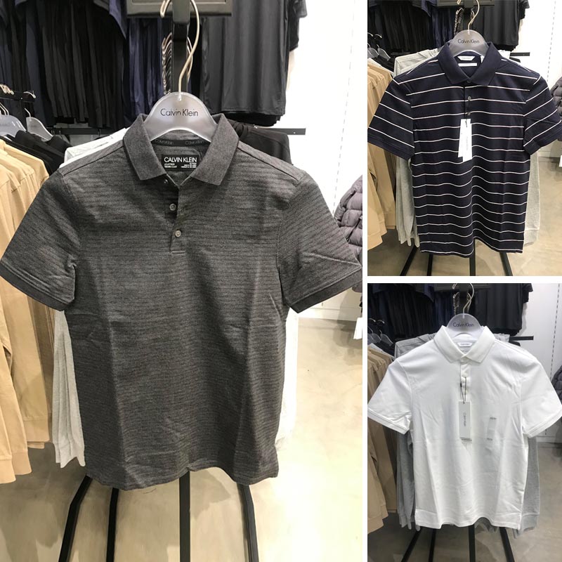 男士短袖Polo衫美版CK Calvin Klein20春夏新款柔顺纯棉休闲商务