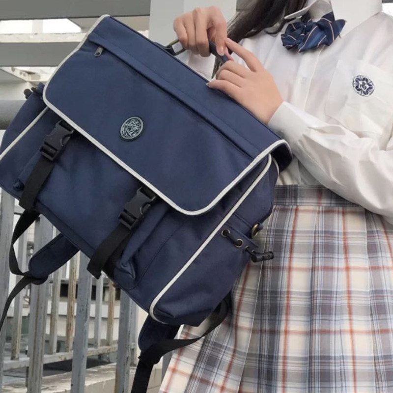 书包日系可爱百搭jk制服优等生国中中生双肩包双肩背包