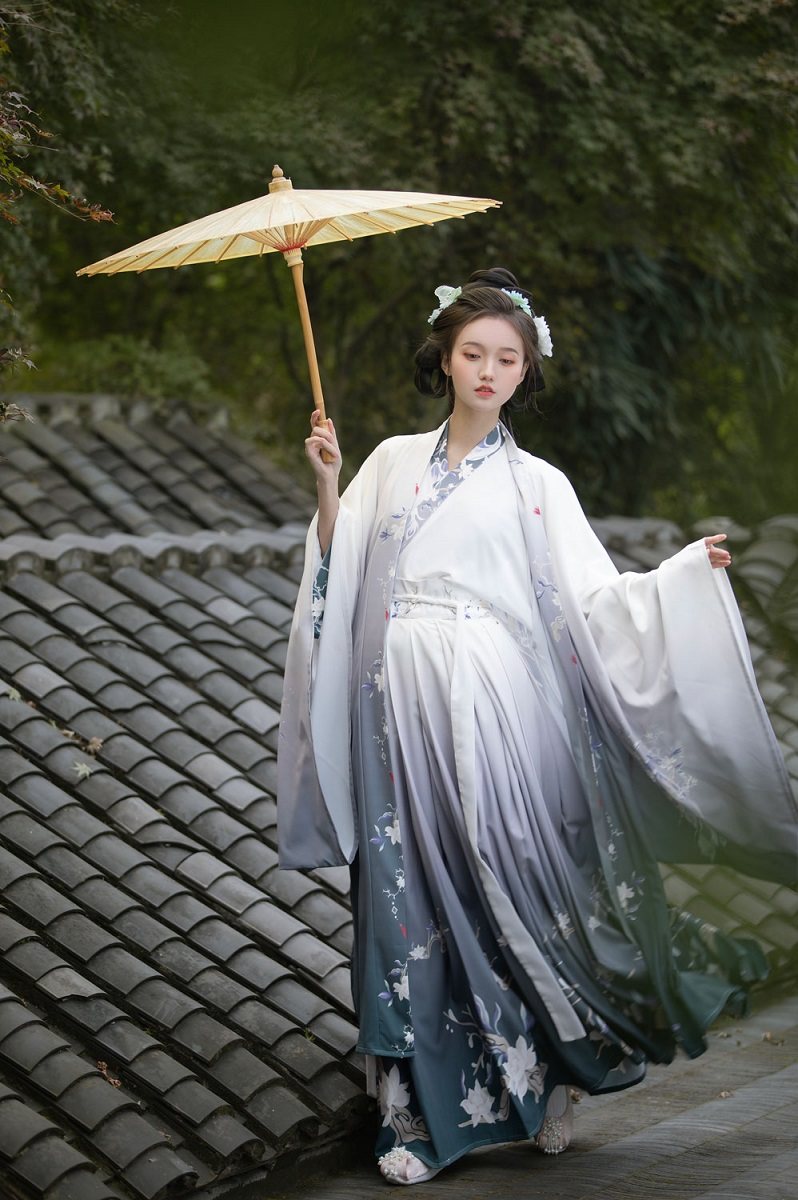 原创正品汉服女涅盘魏晋风交领齐腰襦裙大袖衫汉服