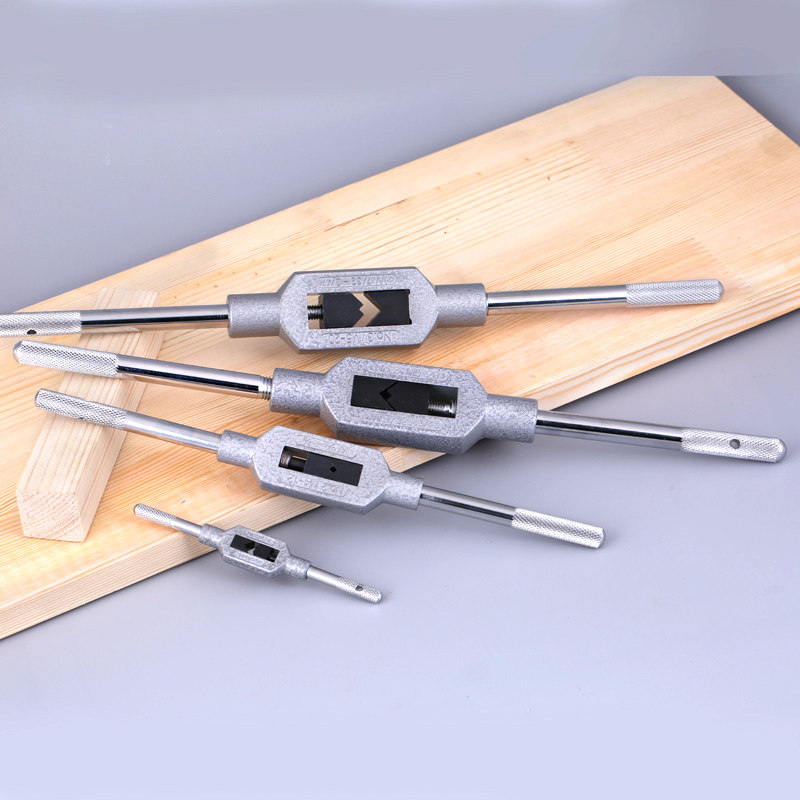 全钢手动丝锥扳手 手用攻丝丝攻绞手可调式攻牙器丝牙工具架m1-20