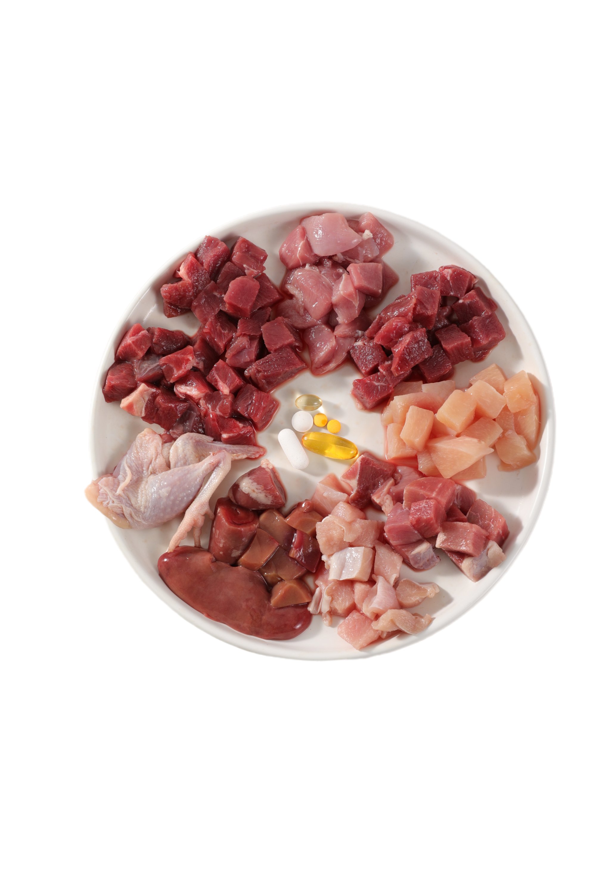 骨肉有刺猫咪新鲜生肉猫饭生吃食材发猫粮湿粮猫全价膨化粮