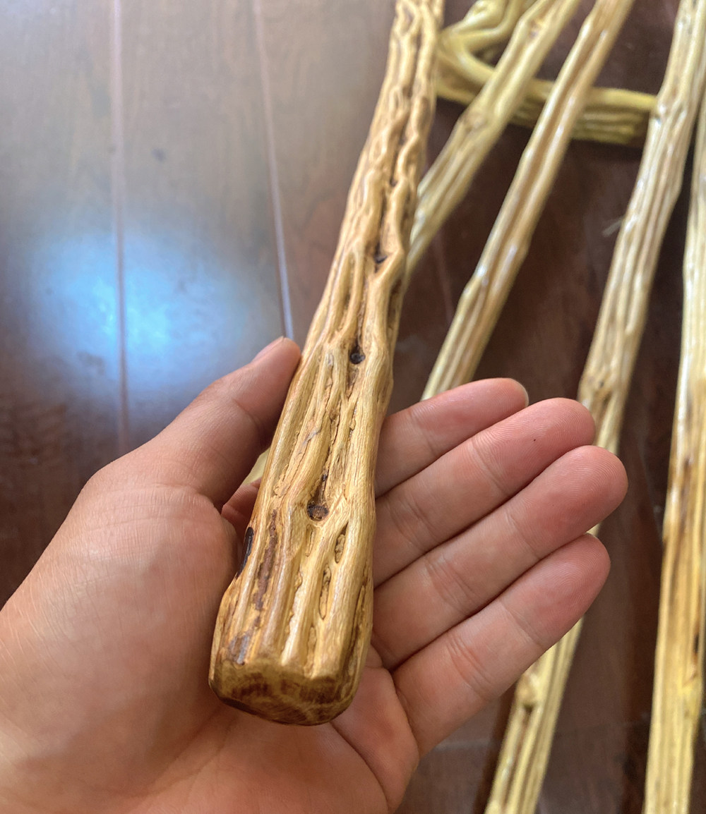 天然万寿藤敲打专用教鞭文玩舞蹈打狗可做佛尘登山杖