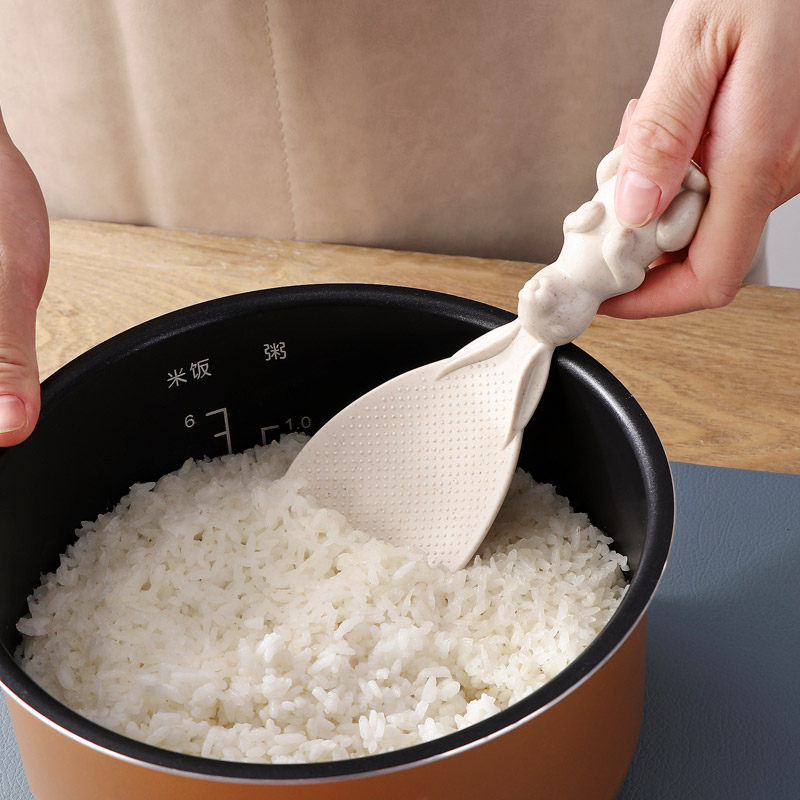 饭勺优思居家用盛饭勺子不粘米饭铲子立式站立饭勺