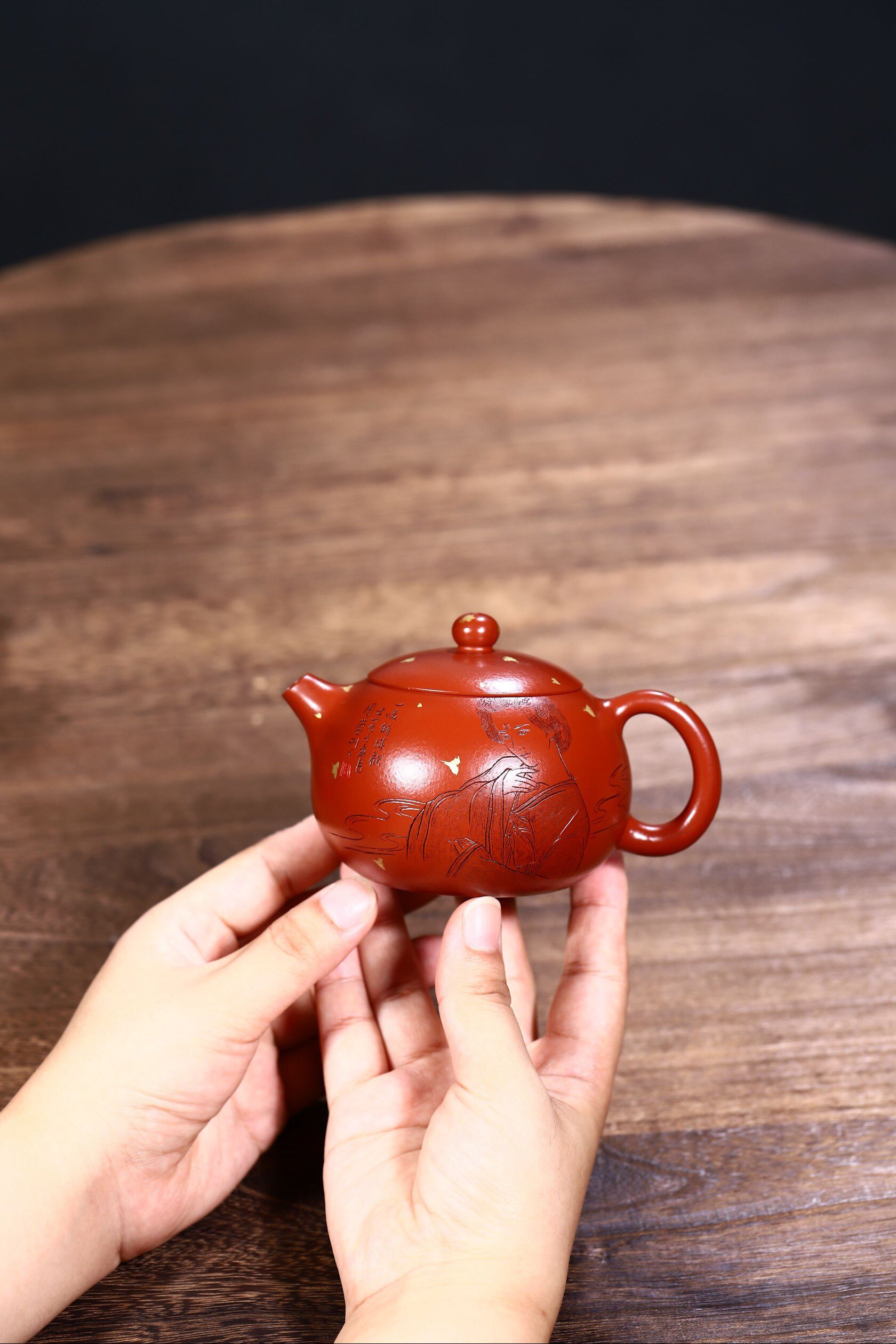 手工宜兴紫砂老师张剑正品紫砂壶宜兴工大200c西施茶壶