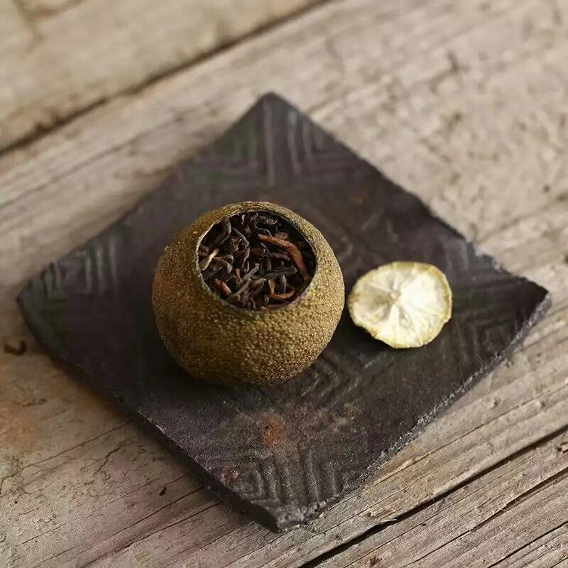 广东新会特级吉普茶小青柑普洱茶干小青橘柑普茶桔子茶礼盒装500g