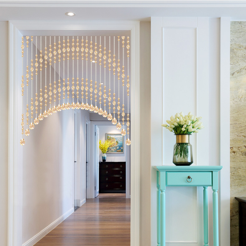 水晶珠帘隔断门帘客厅卧室卫生间玄关屏风装饰珠帘