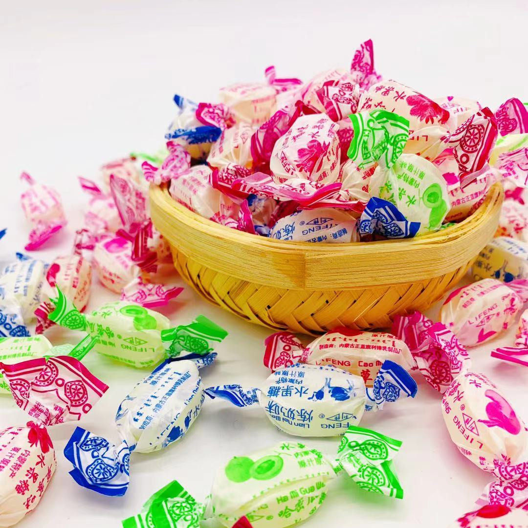 利锋正蓝蓝旗水果糖内蒙古特产老式糖果年货500g糖果