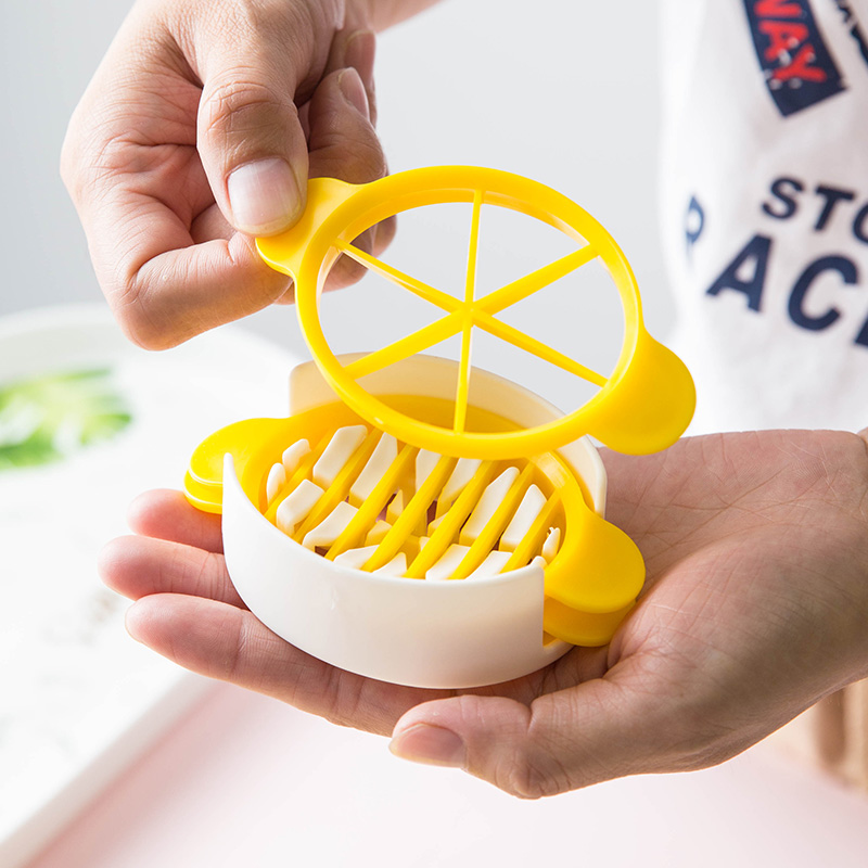 可爱多功能切蛋器三合一家用切花式创意切鸡蛋神器皮蛋专用花样刀