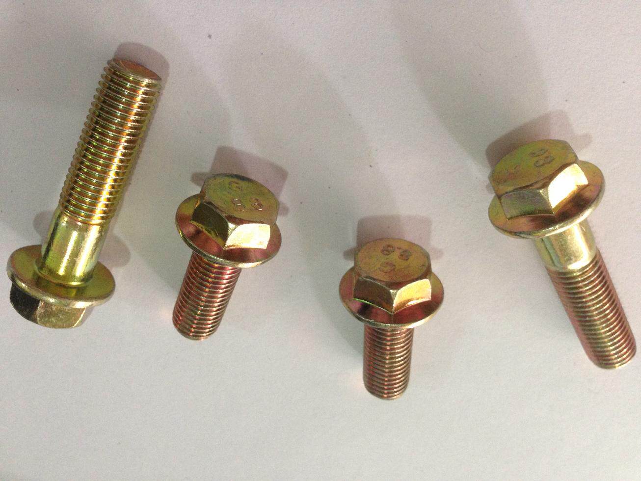 六角螺栓48级法兰面外垫片防滑螺丝gb5789m10螺栓