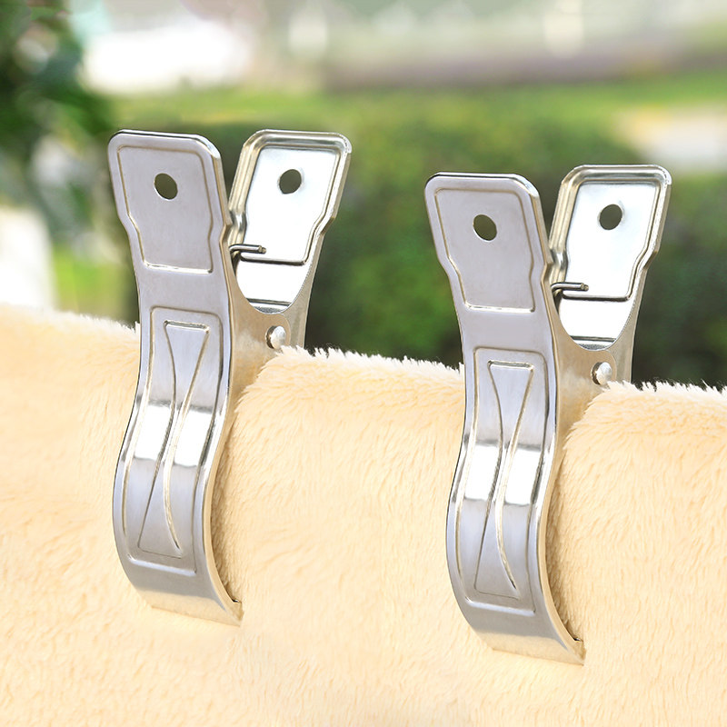 晒被子大夹子固定器超特大号不锈钢晾衣架棉被夹被子的防风晒被夹