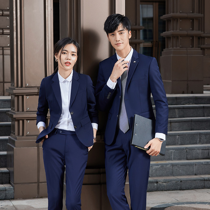 西服套装男女黑色职业商务工作服正装上班面试西服套装