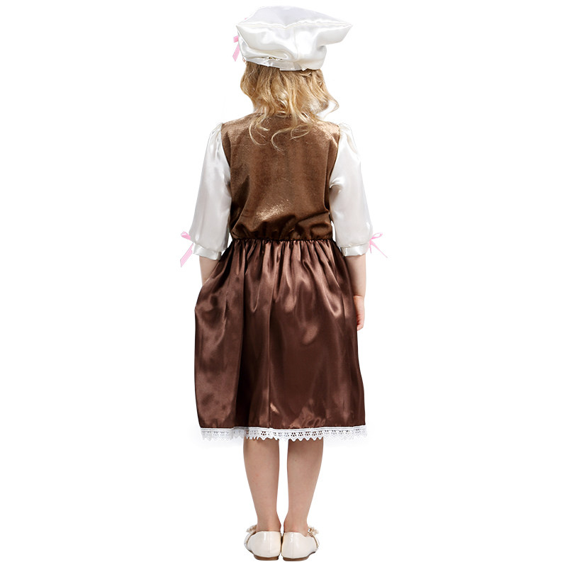 万圣节灰姑娘演出服cosplay女童爱丽丝儿童女仆童话农夫儿童演出服