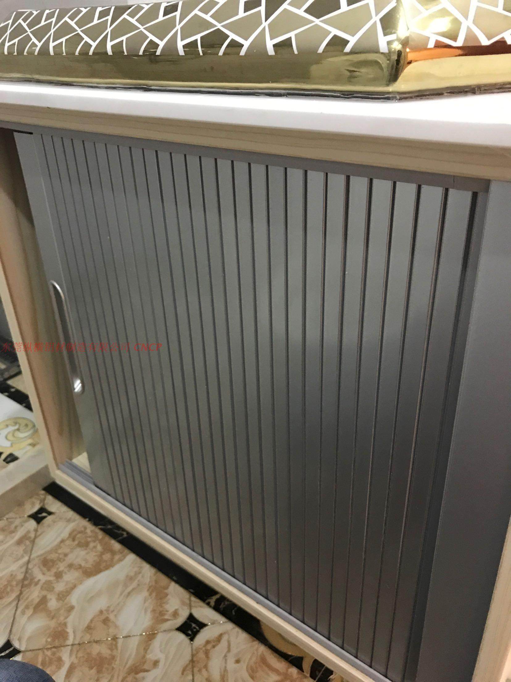 卷帘门订做橱柜衣柜办公家具pvc卷帘铝合金可配塑料文件柜