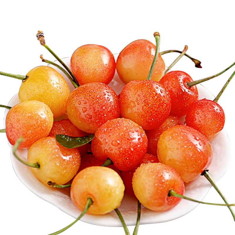 烟台大樱桃车厘子现摘黄车新鲜水果包邮当季黄樱桃黄玉樱桃