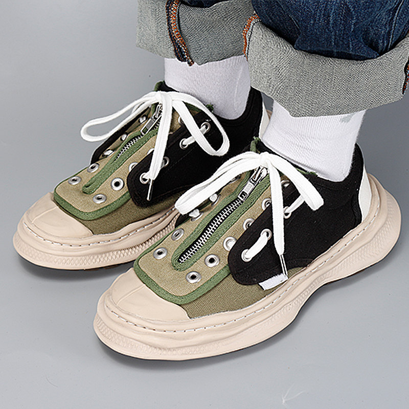 男女厚底休闲鞋水洗溶解mmy布鞋新款帆布nigel休闲板鞋