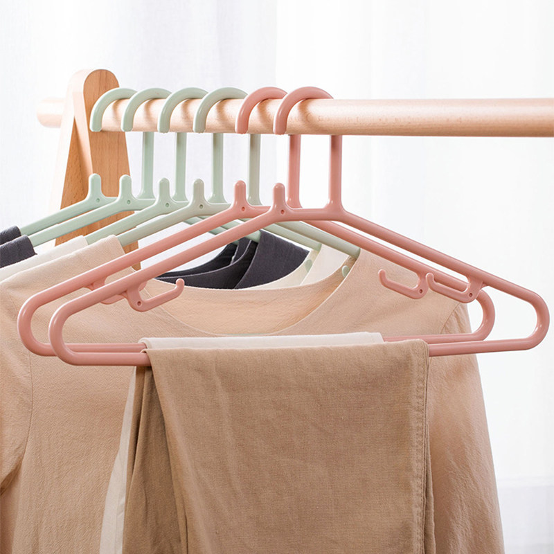 茶花大号衣架塑料成人家用无痕防滑吉祥衣架卧室挂衣服晾衣架衣撑