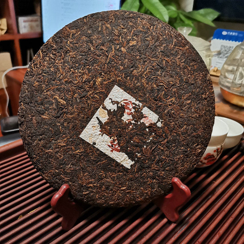 普洱茶云南熟茶郎河普洱金毫熟357克干仓老普普洱