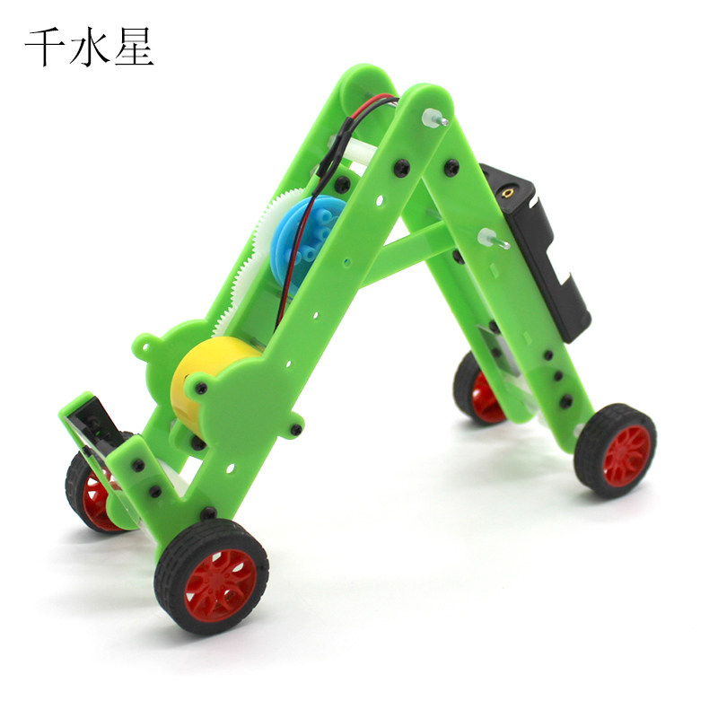 diy机器人科技拼装手工玩具模型蠕动机械伸缩科学实验